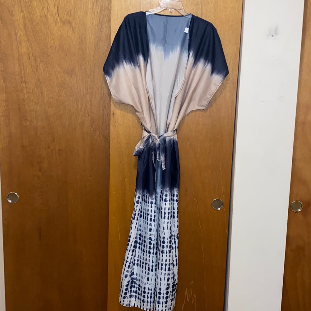 🌊 NWT Lulla Collection Belted Long Kimono Robe